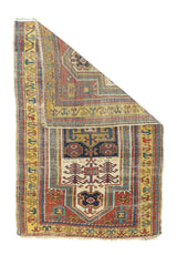 Antique Fakhralou Kazak Rug 3'0'' x 4'10''