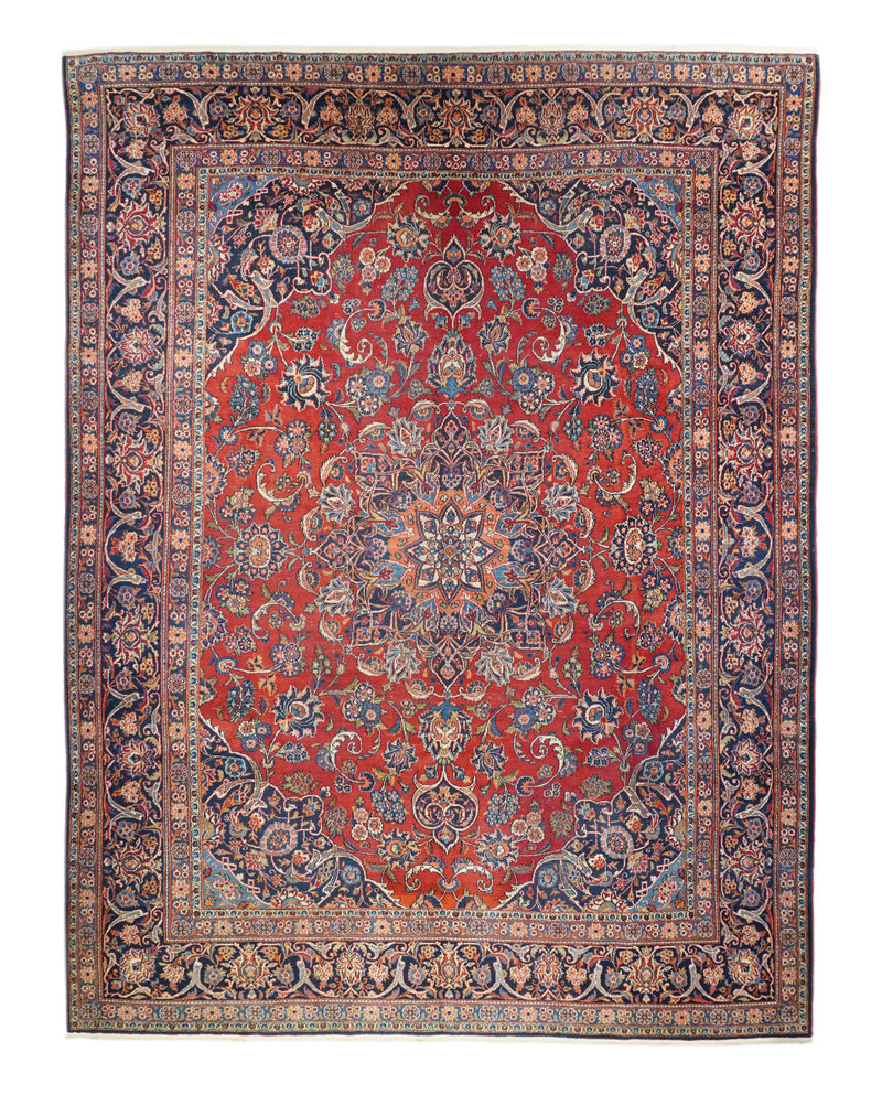 Vintage  Kashan Rug 9' 8'' x 12' 6''