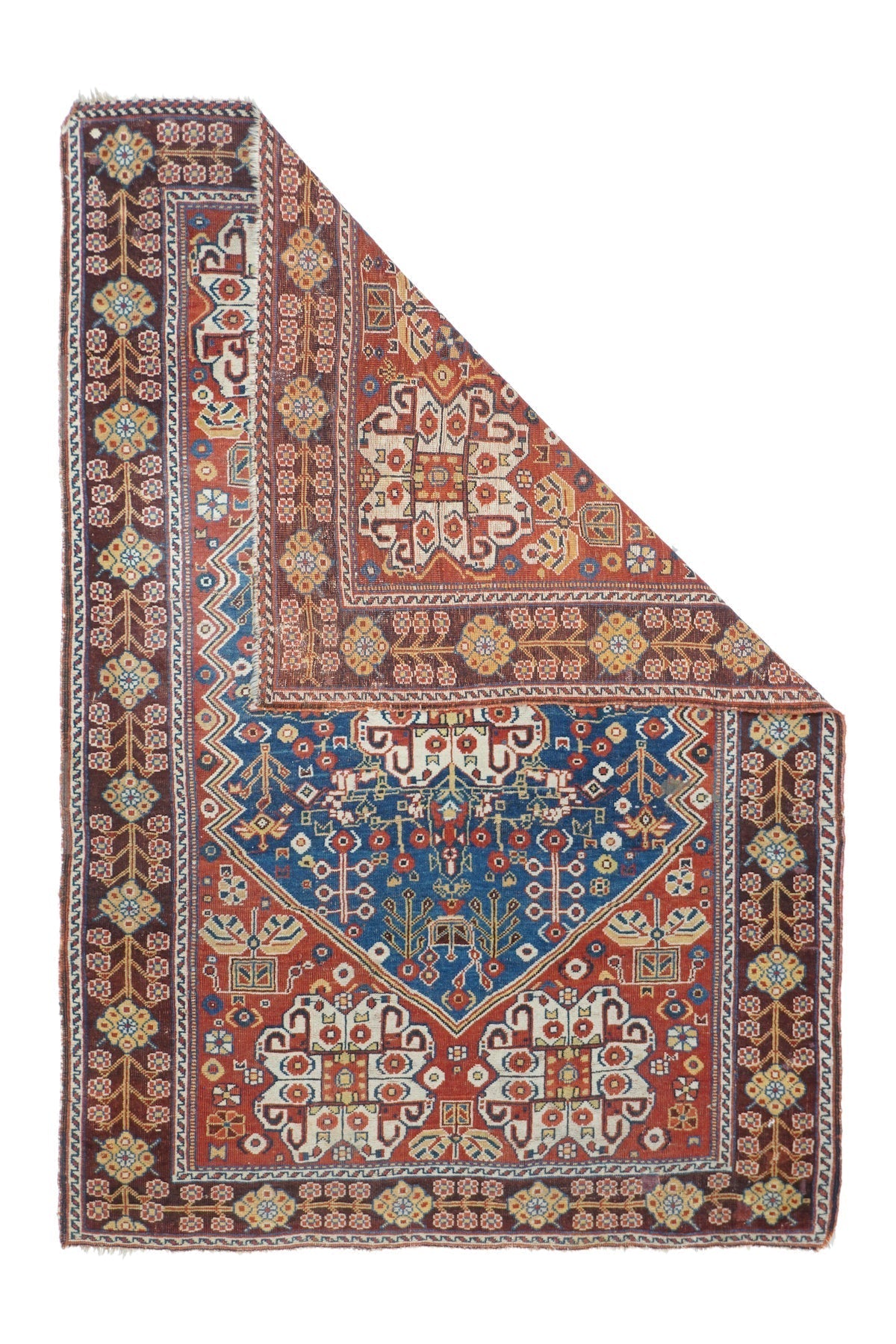 Antique Qashqai Rug 3'8'' x 5'5''