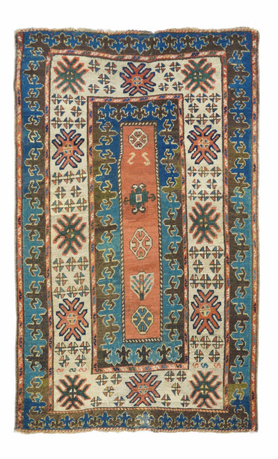 Antique Caucasian Kazak Rug 4'0'' x 6'8''