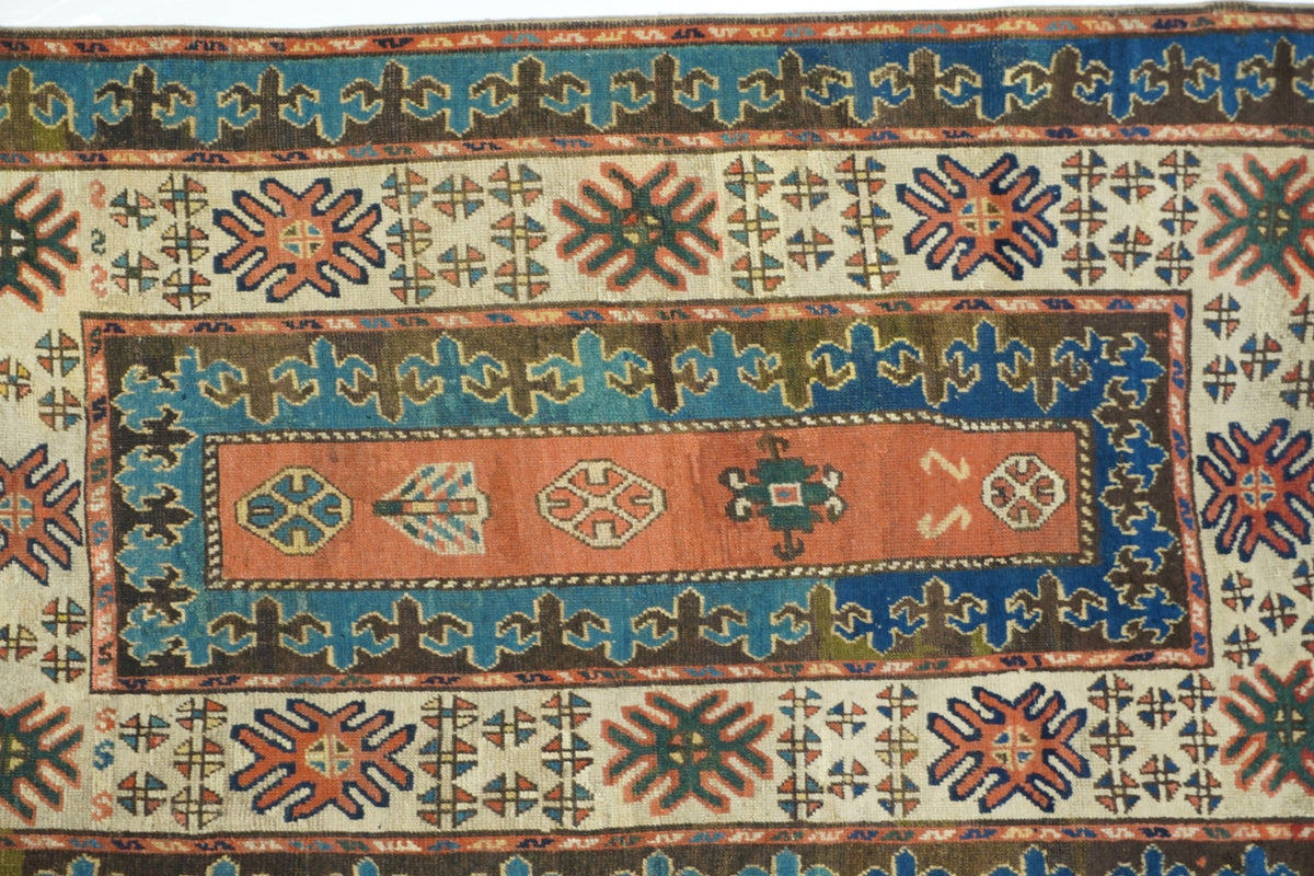 Antique Caucasian Kazak Rug 4'0'' x 6'8''