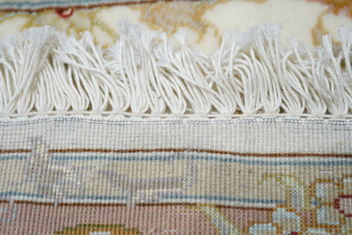 Extremely Fine Tabriz Woven by the Artist Master Weaver Wool & Silk Runner 2'7'' x 10'7''