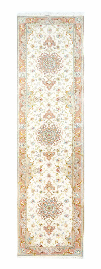 Extremely Fine Tabriz Woven by the Artist Master Weaver Wool & Silk Runner 2'7'' x 10'7''
