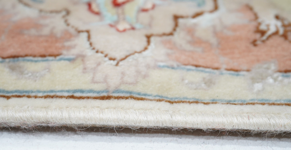 Extremely Fine Tabriz Woven by the Artist Master Weaver Wool & Silk Runner 2'7'' x 10'7''