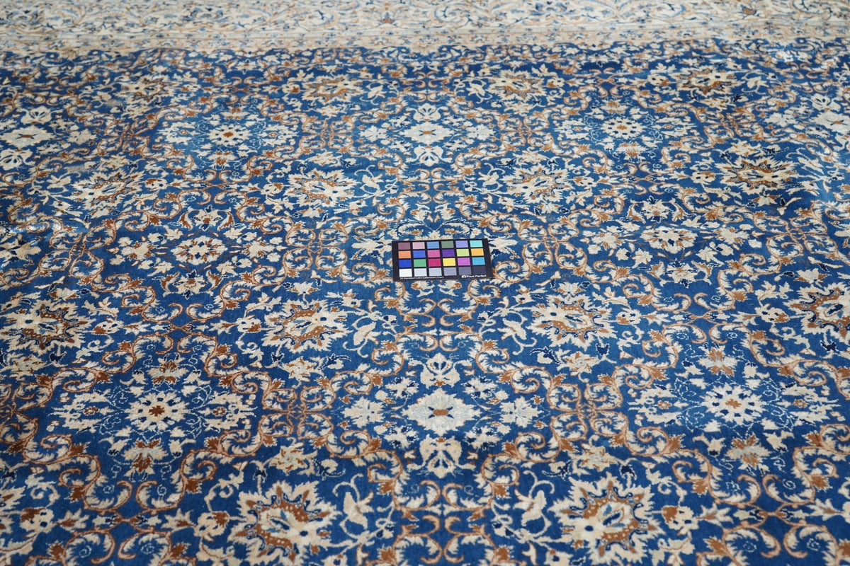 Extremely Fine  Nain HabibianRrug Wool & Silk 8'3'' x 11'9''