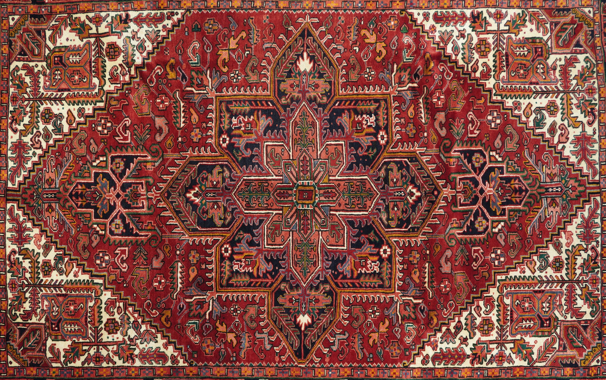 Vintage Heriz Rug 7'8'' x 11'0''