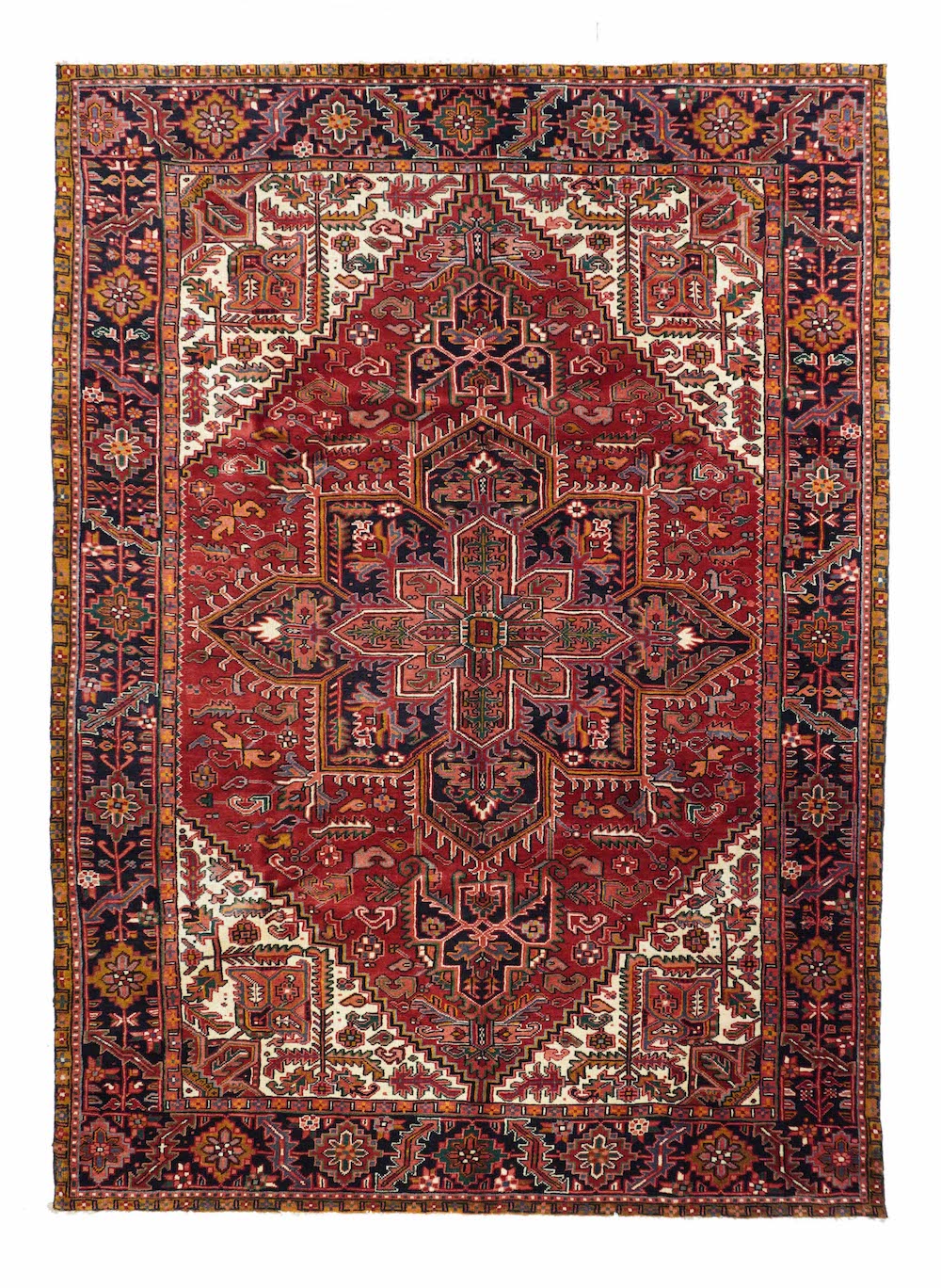 Vintage Heriz Rug 7'8'' x 11'0''