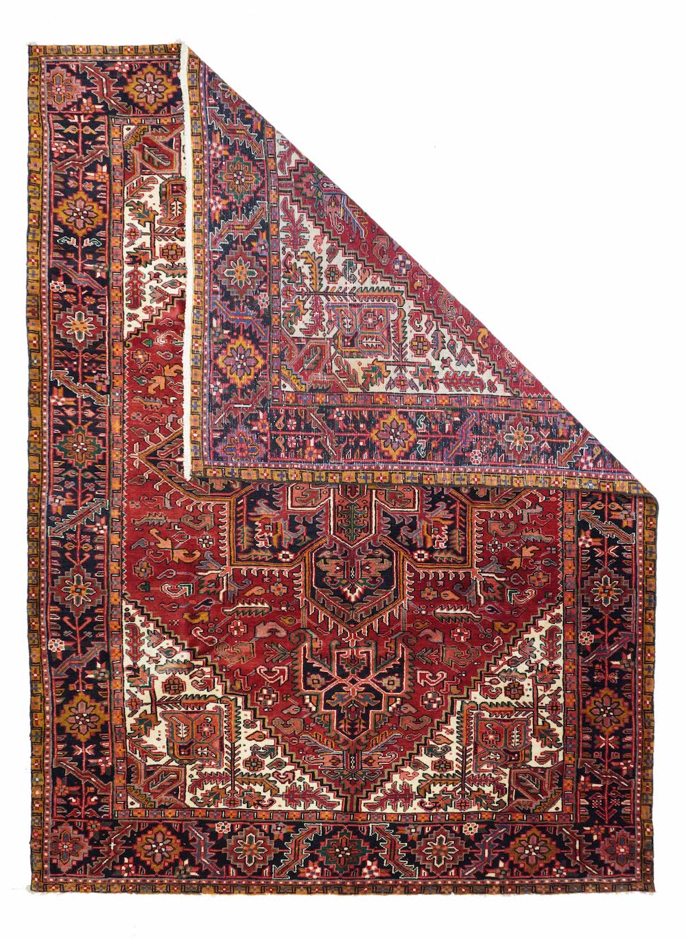 Vintage Heriz Rug 7'8'' x 11'0''