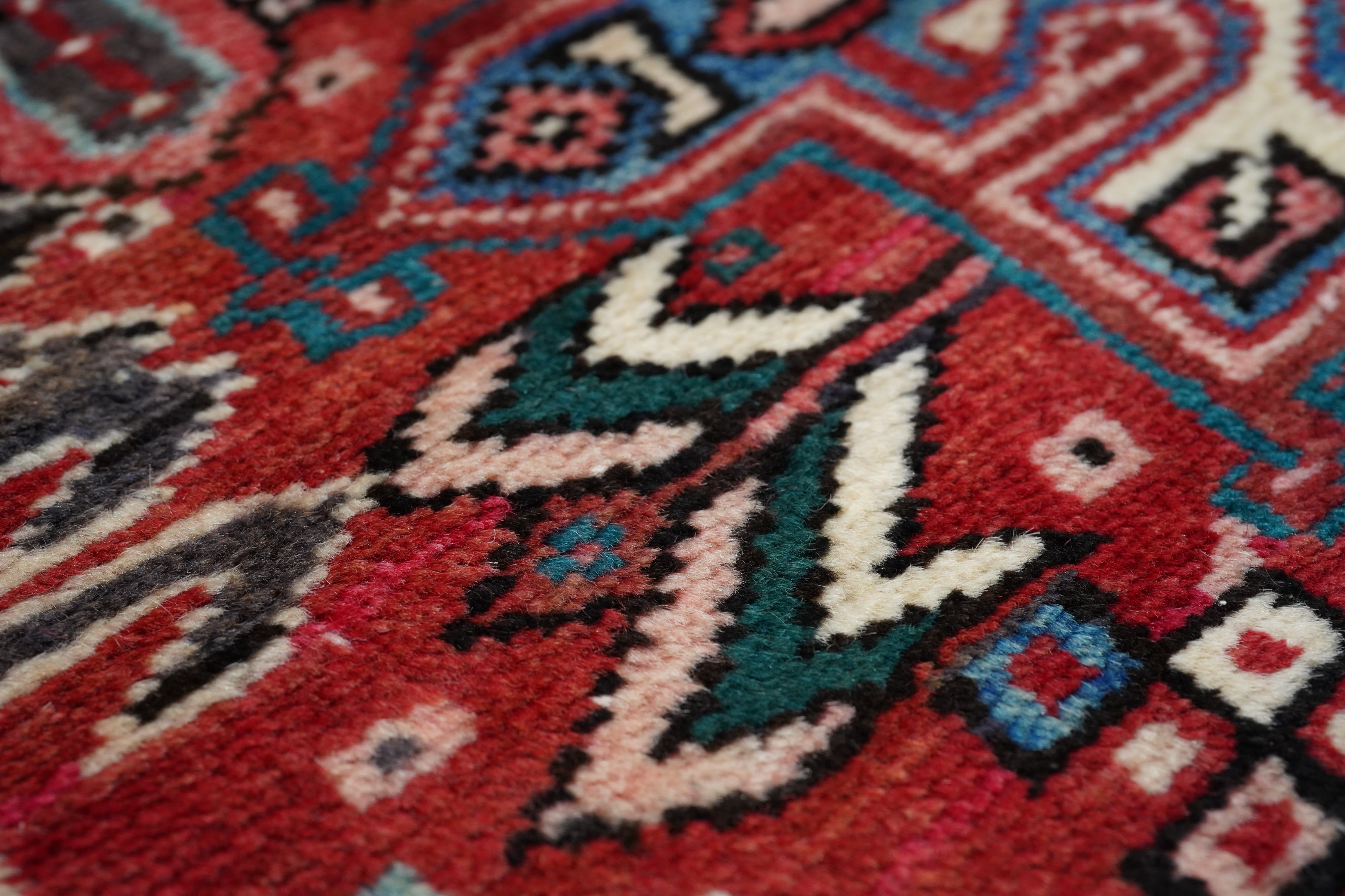Fine Antique  Heriz Rug 7'6'' x 11'3''