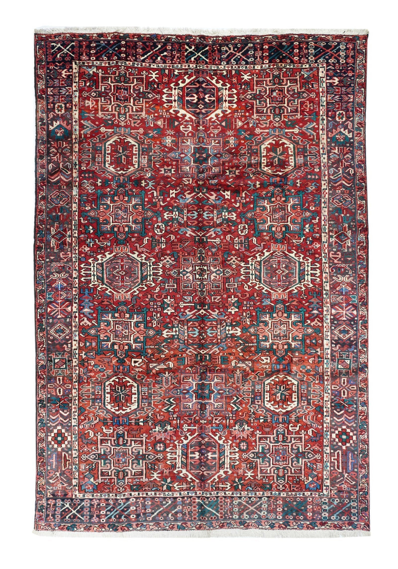 Fine Antique  Heriz Rug 7'6'' x 11'3''