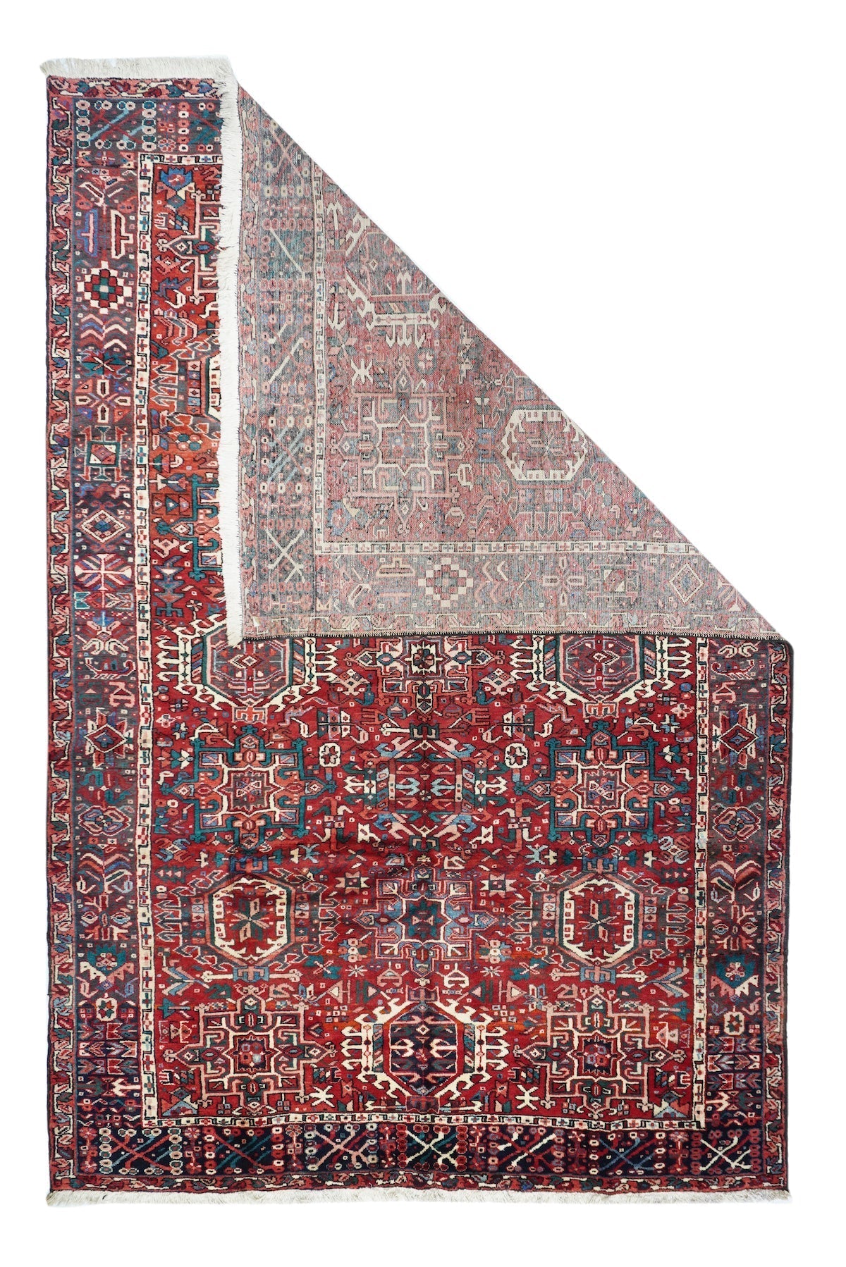 Fine Antique  Heriz Rug 7'6'' x 11'3''