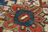 Antique  Heriz Rug 8' 5'' x 9' 2"