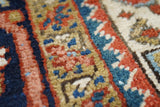 Antique  Heriz Rug 8' 5'' x 9' 2"