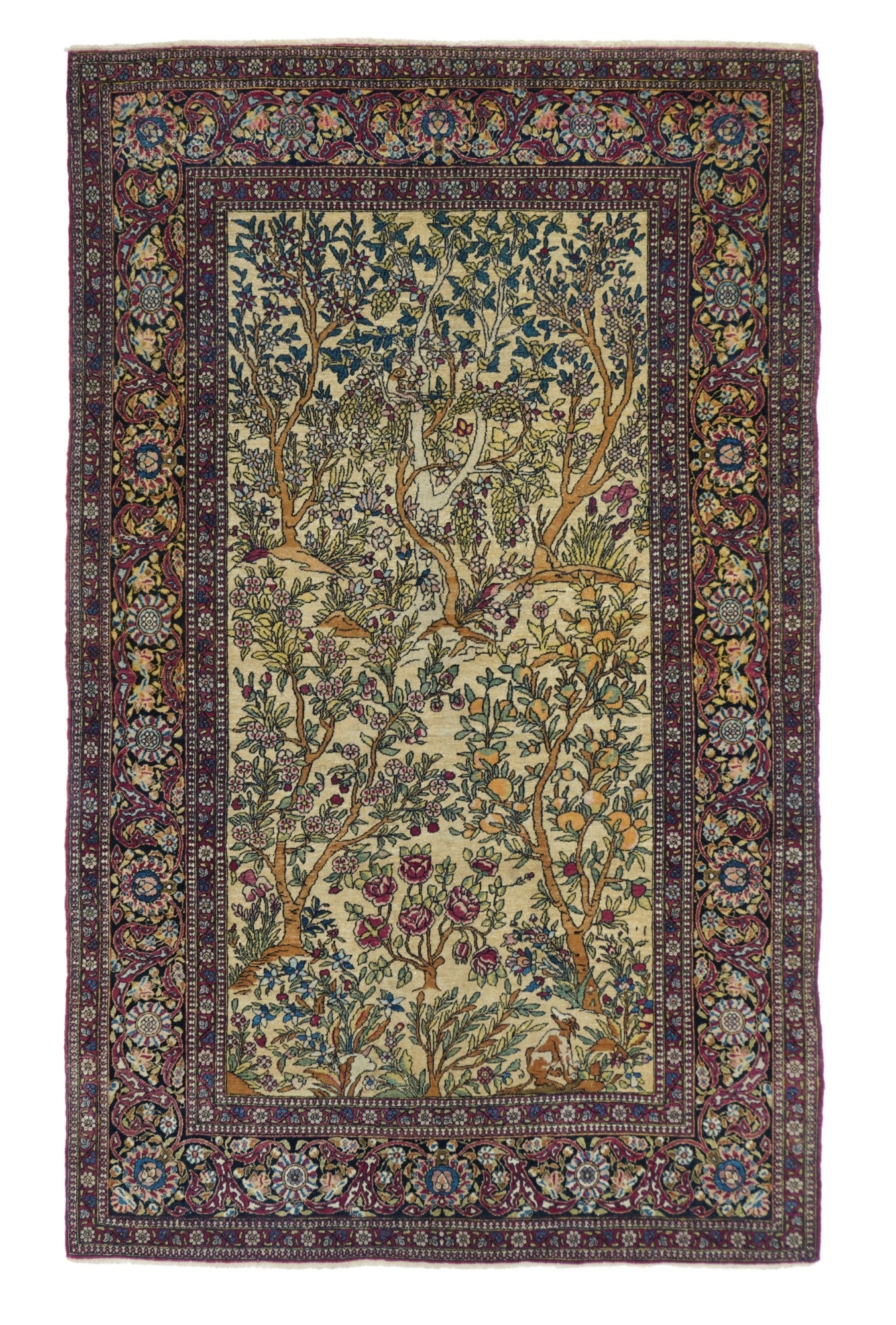 Antique Tehran Rug 4'4'' x 7'2''