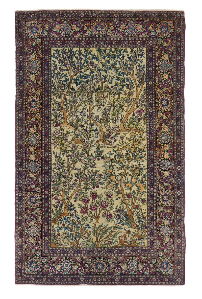 Antique Tehran Rug 4'4'' x 7'2''