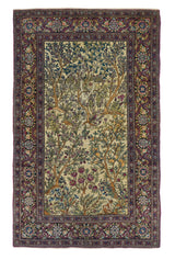 Antique Tehran Rug 4'4'' x 7'2''