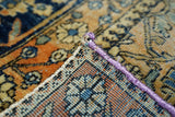 Antique Mohtasham Kashan Rug 4'2" x 6' 2"
