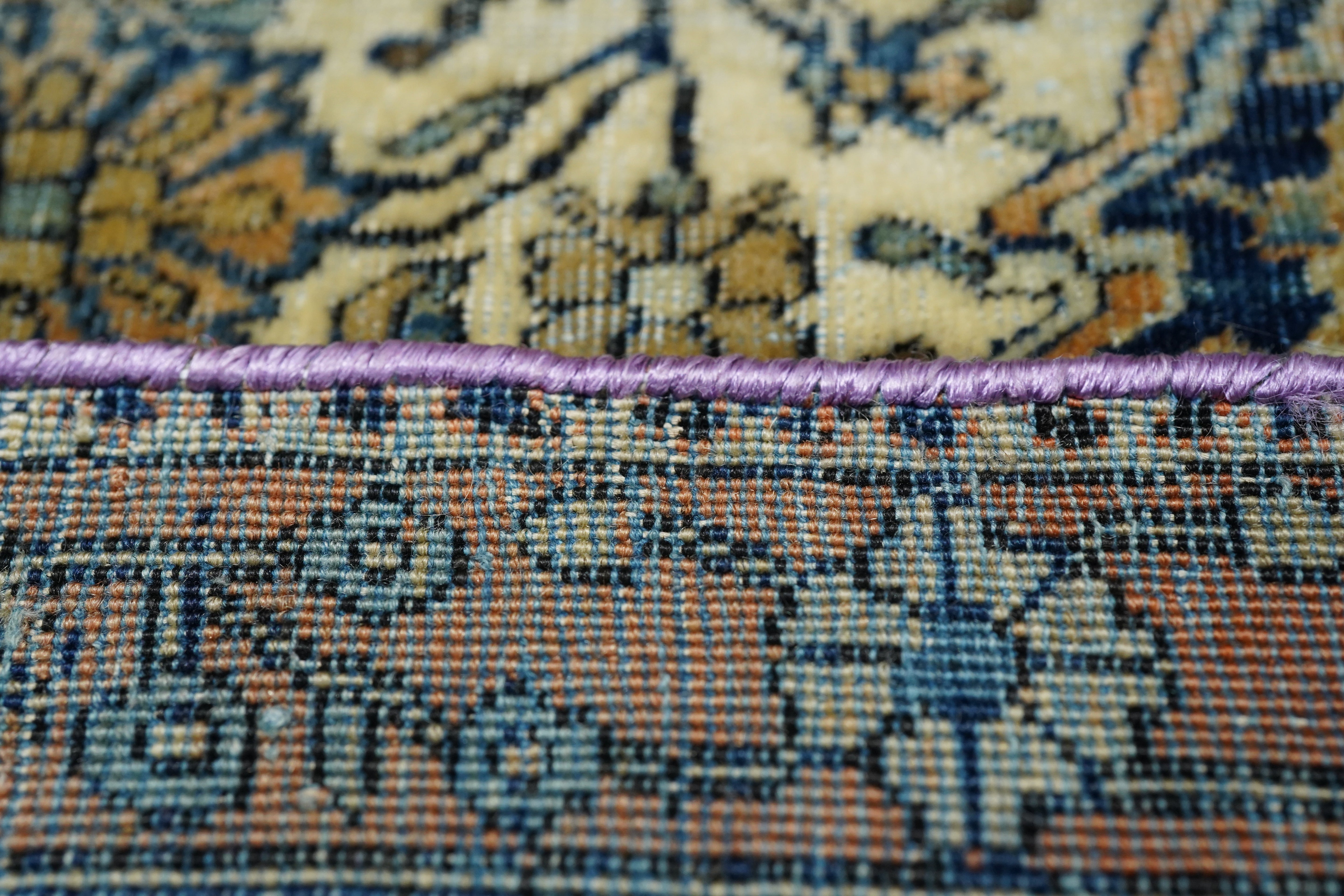 Antique Mohtasham Kashan Rug 4'2" x 6' 2"