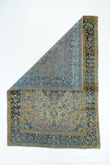 Antique Mohtasham Kashan Rug 4'2" x 6' 2"