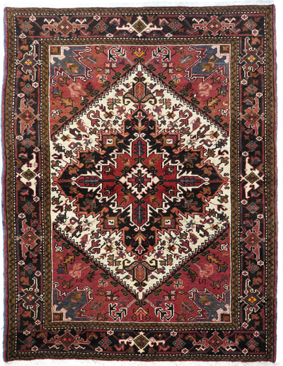 Vintage Heriz Rug 5'0