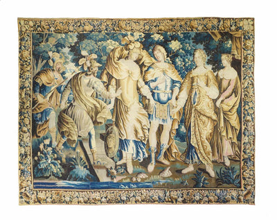 Antique Fiine French Tapestry 9'1'' x 12'4''