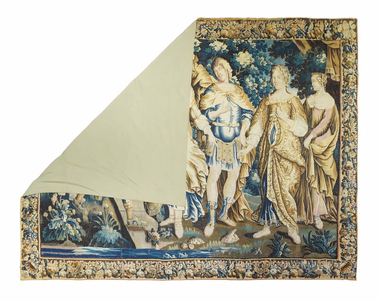 Antique Fiine French Tapestry 9'1'' x 12'4''
