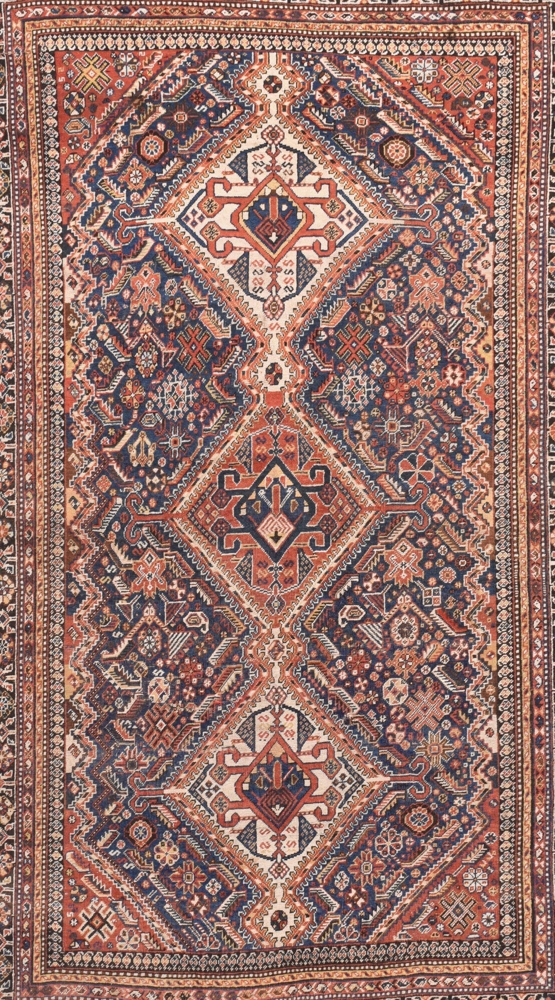 Antique Qashqai Rug 5'0" x 8'2''