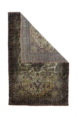 Antique Silk Mohtasham Rug 3'11'' x 6'2''