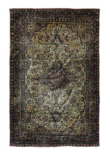 Antique Silk Mohtasham Rug 3'11'' x 6'2''
