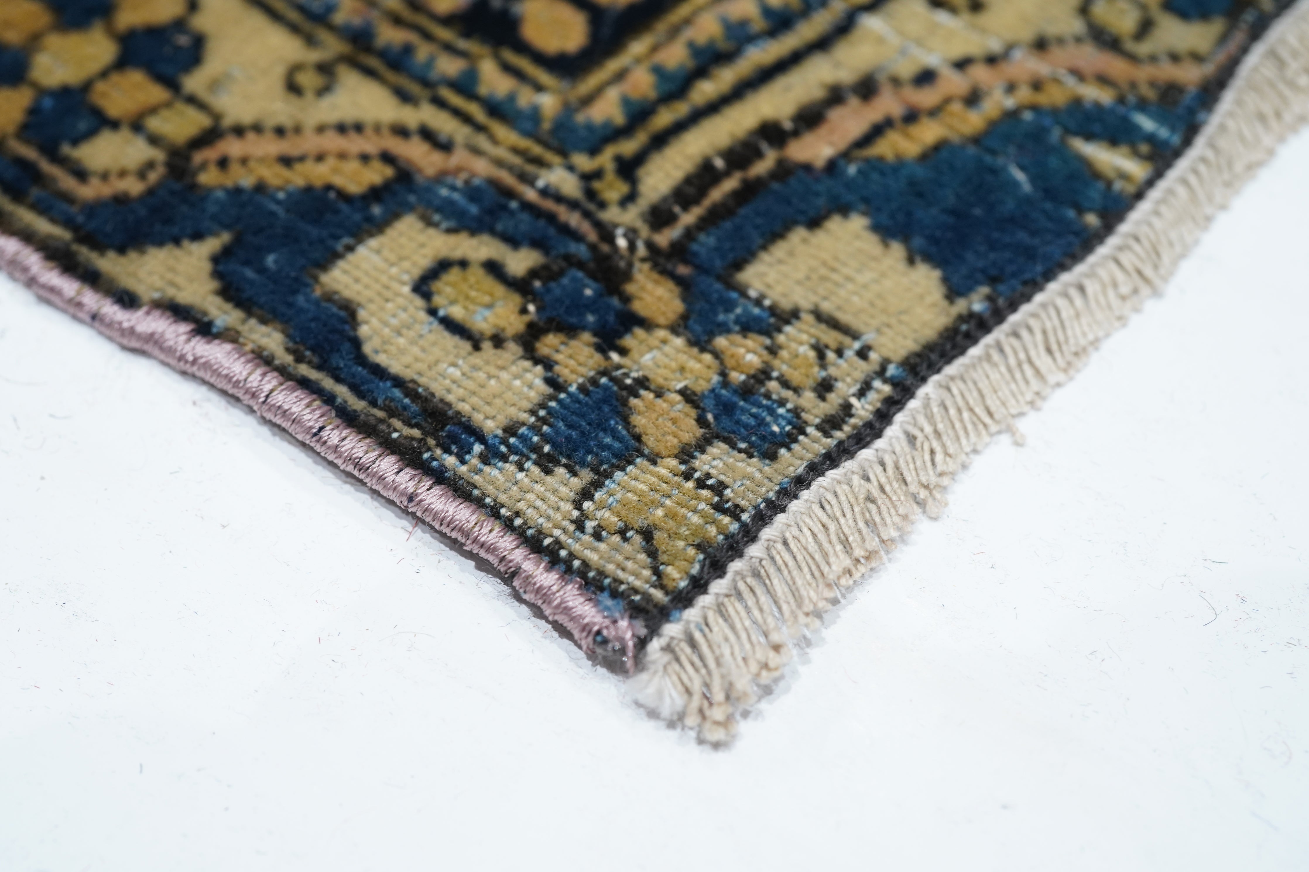 Antique Mohtasham Kashan Rug 4'2'' x 6'9''