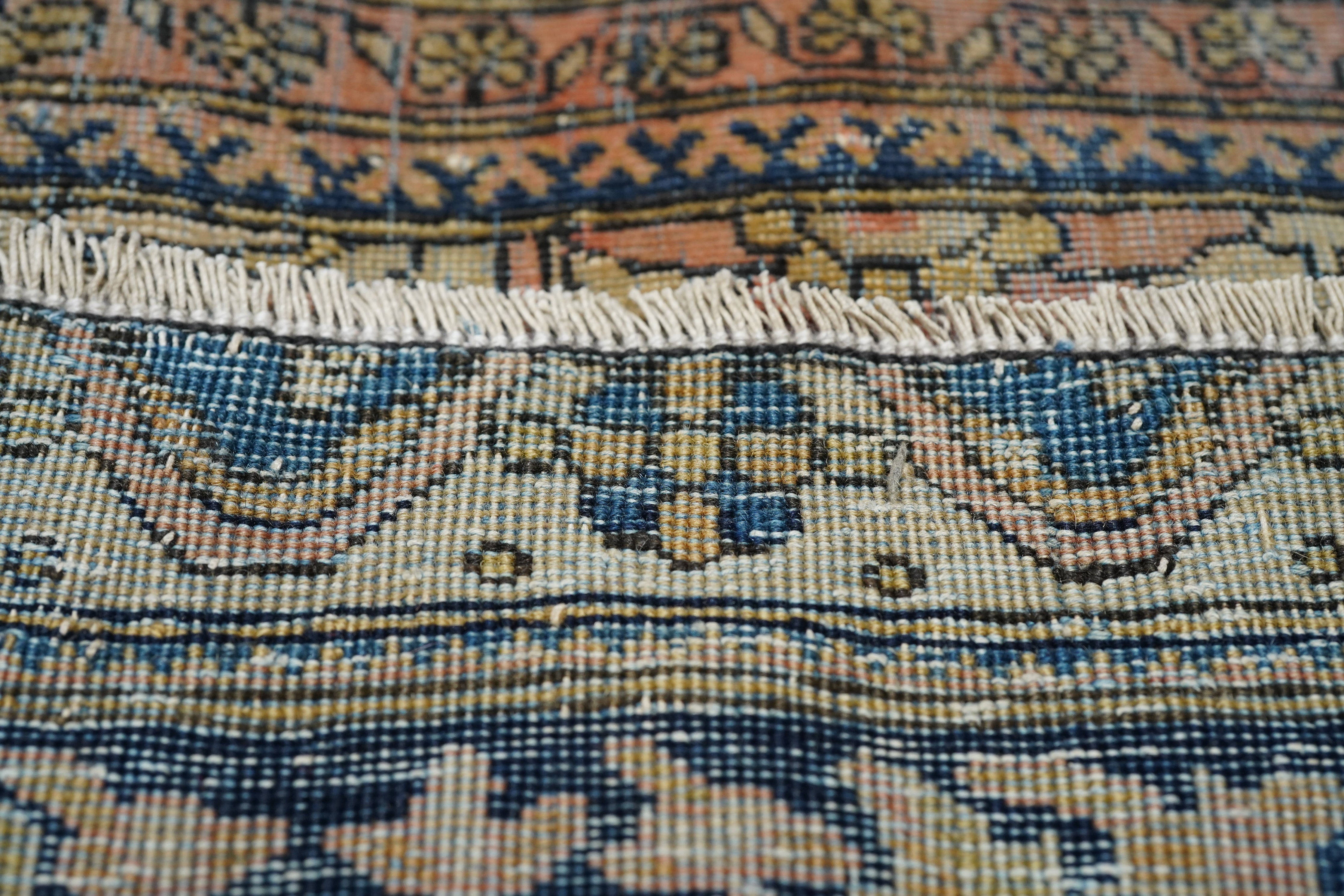Antique Mohtasham Kashan Rug 4'2'' x 6'9''