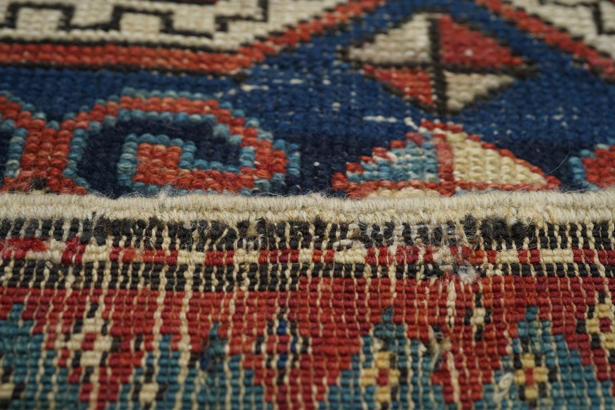 Antique Caucasian Kazak Rug 3'1'' x 3'9''