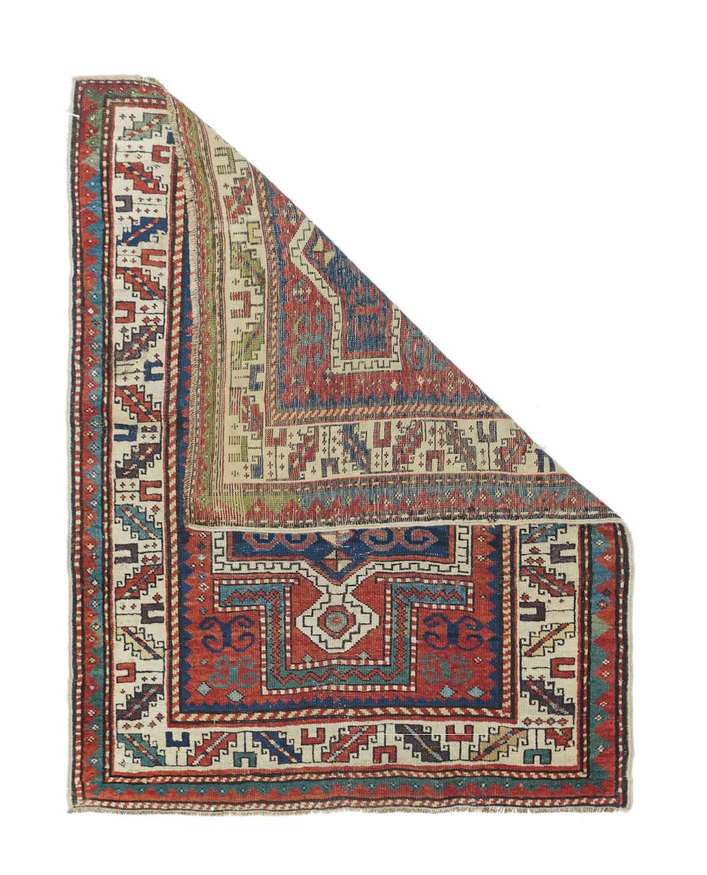 Antique Caucasian Kazak Rug 3'1'' x 3'9''