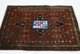 Antique Sarouk Rug 1'10'' x 2'5''