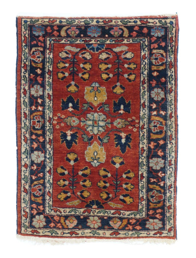 Antique Sarouk Rug 1'8'' x 2'6''