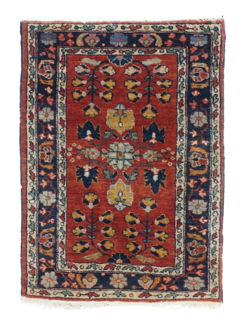 Antique Sarouk Rug 1'8'' x 2'6''