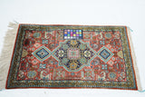 Extremely Fine Vintage Silk Qum Rug 1'10'' x 2'10''