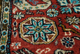 Extremely Fine Vintage Silk Qum Rug 1'10'' x 2'10''