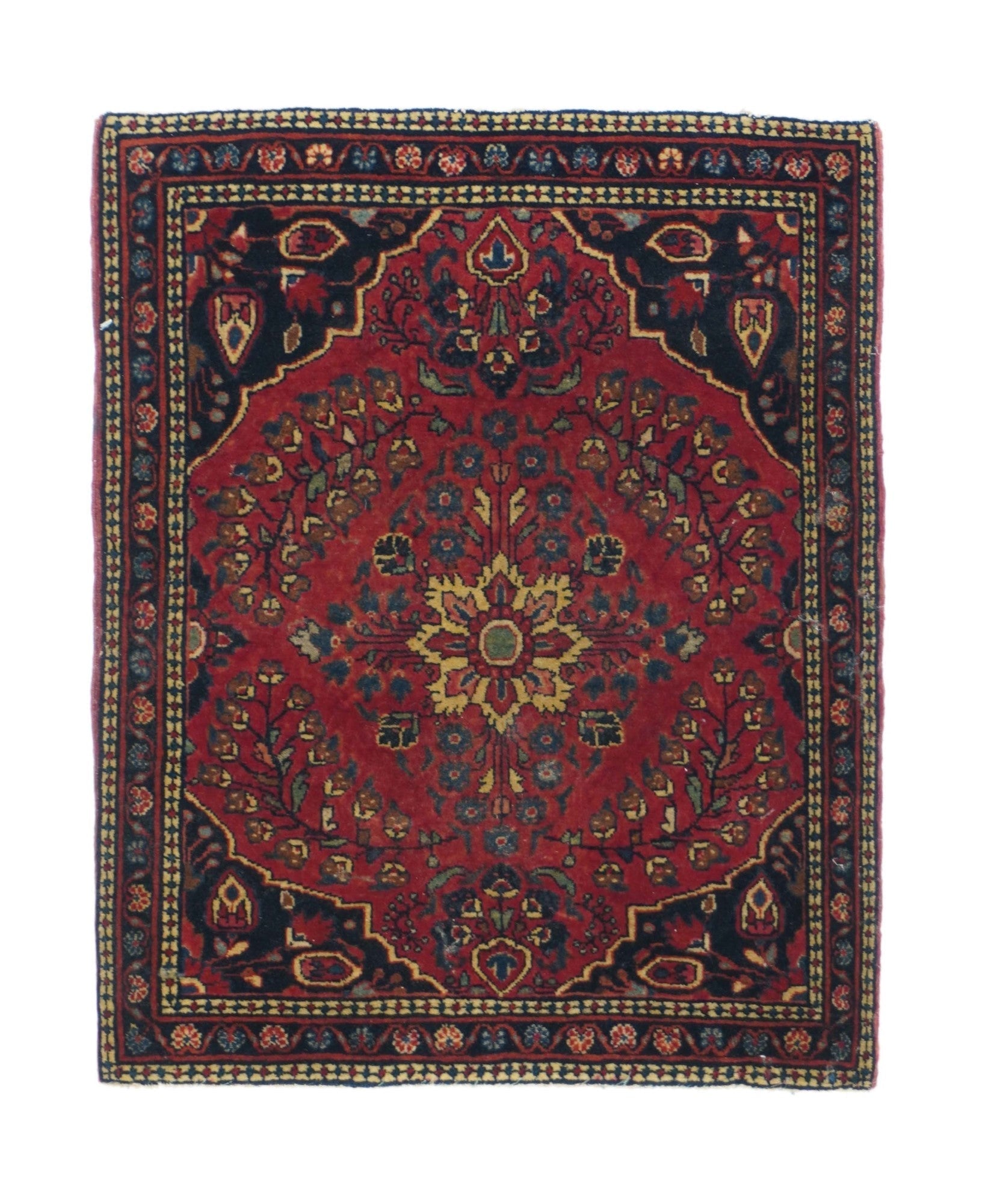 Antique Sarouk Rug 1'11'' x 2'4''