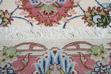 Extremely fine  Tabriz 70 Raj. Wool and Silk with a Silk Foundation Runner 2'9'' x 12'9''