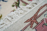 Extremely fine  Tabriz 70 Raj. Wool and Silk with a Silk Foundation Runner 2'9'' x 12'9''