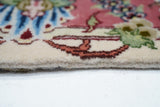 Extremely fine  Tabriz 70 Raj. Wool and Silk with a Silk Foundation Runner 2'9'' x 12'9''