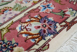 Extremely fine  Tabriz 70 Raj. Wool and Silk with a Silk Foundation Runner 2'9'' x 12'9''