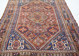 Antique Tribal Qashqai Rug 5'5'' x 8'6''