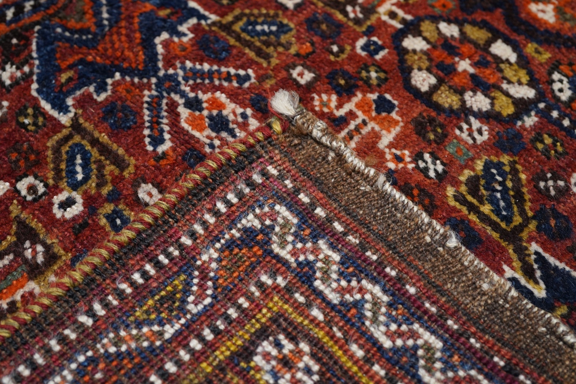 Antique Tribal Qashqai Rug 5'5'' x 8'6''