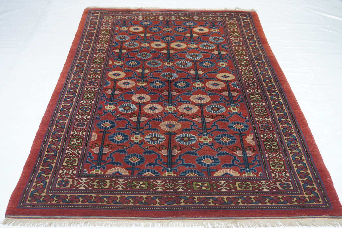 Vintage Khotan Samarkand Rug 4'4'' x 7'4''