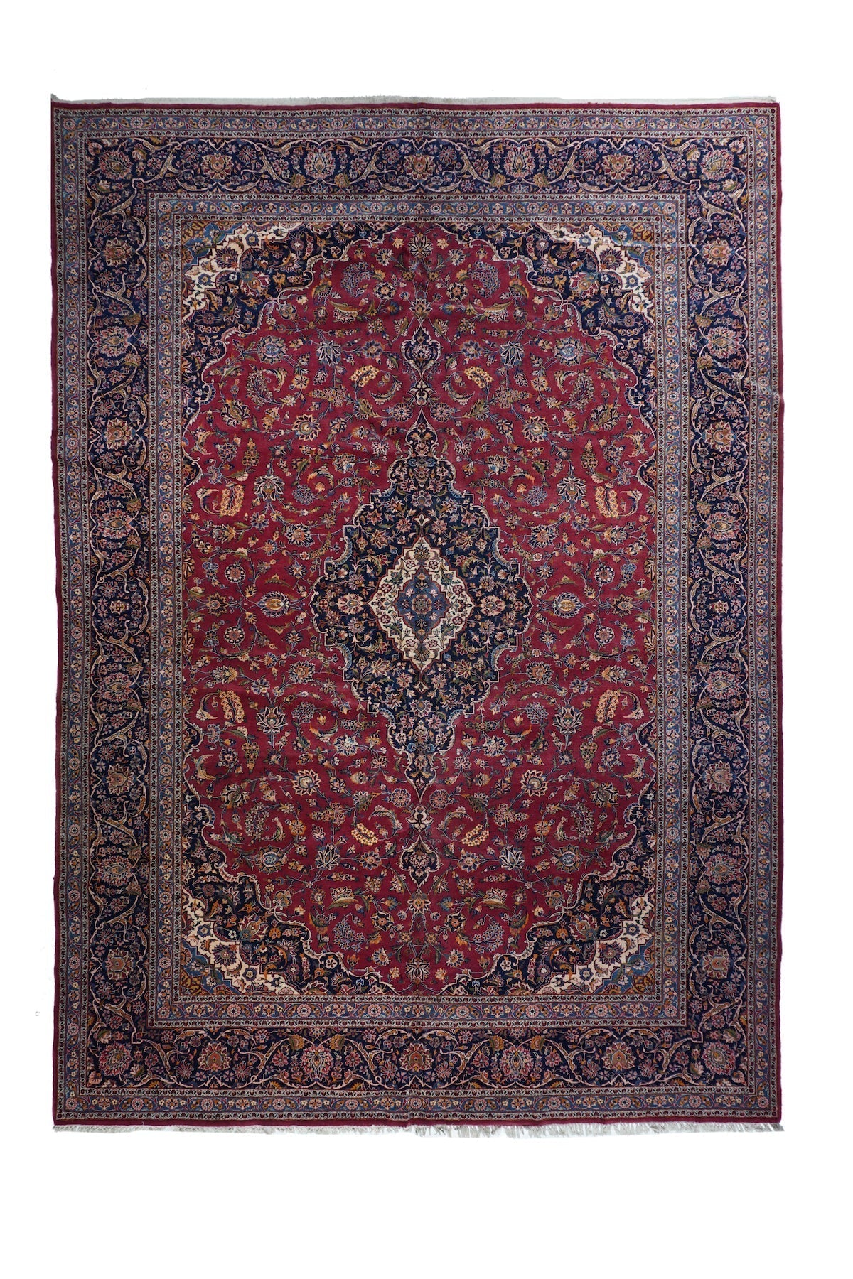 Vintage Kashan Rug 10'4'' x 14'
