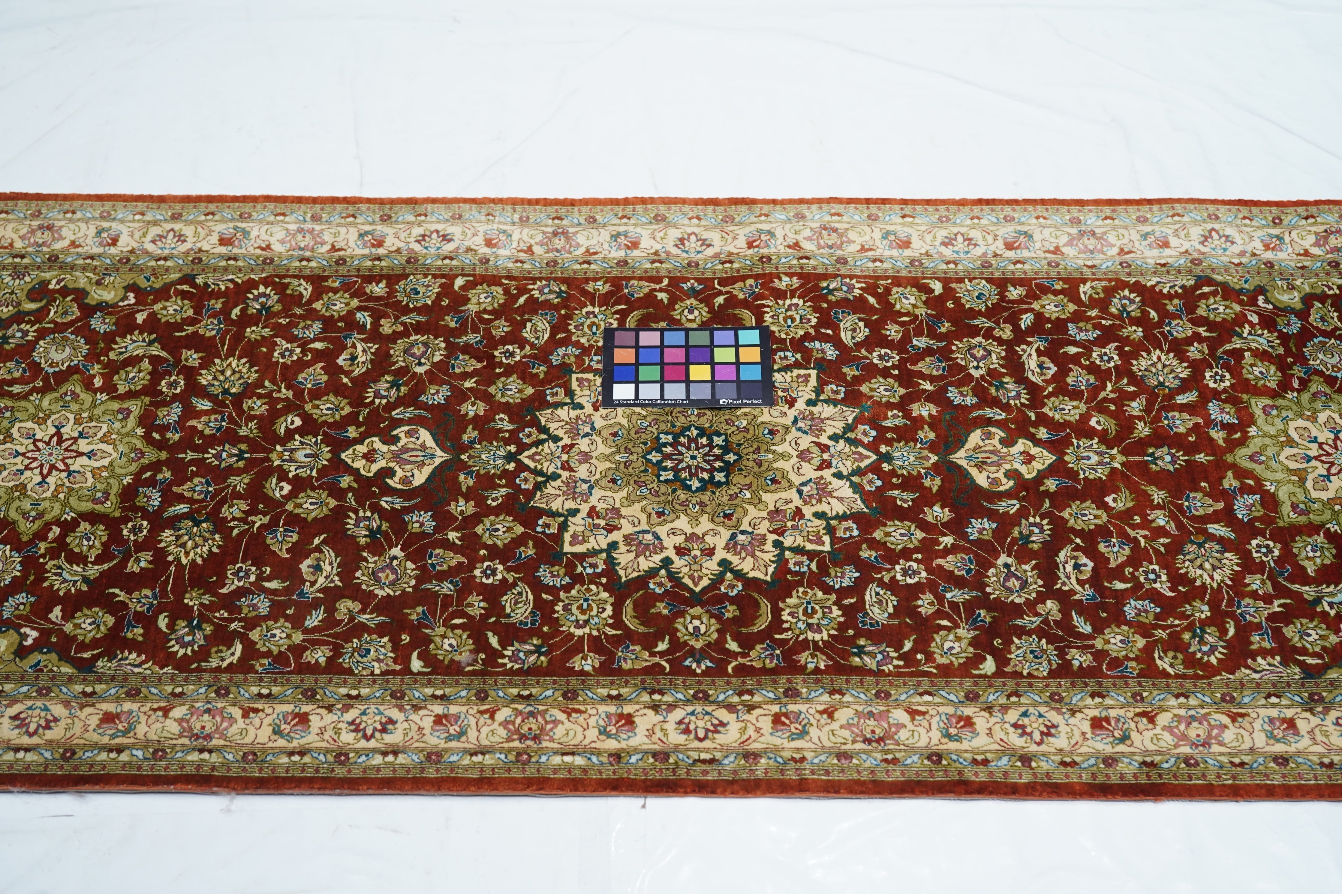 Fine  Silk Qum Rug 2'3'' x 6'8''