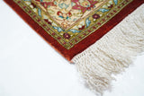 Fine  Silk Qum Rug 2'3'' x 6'8''