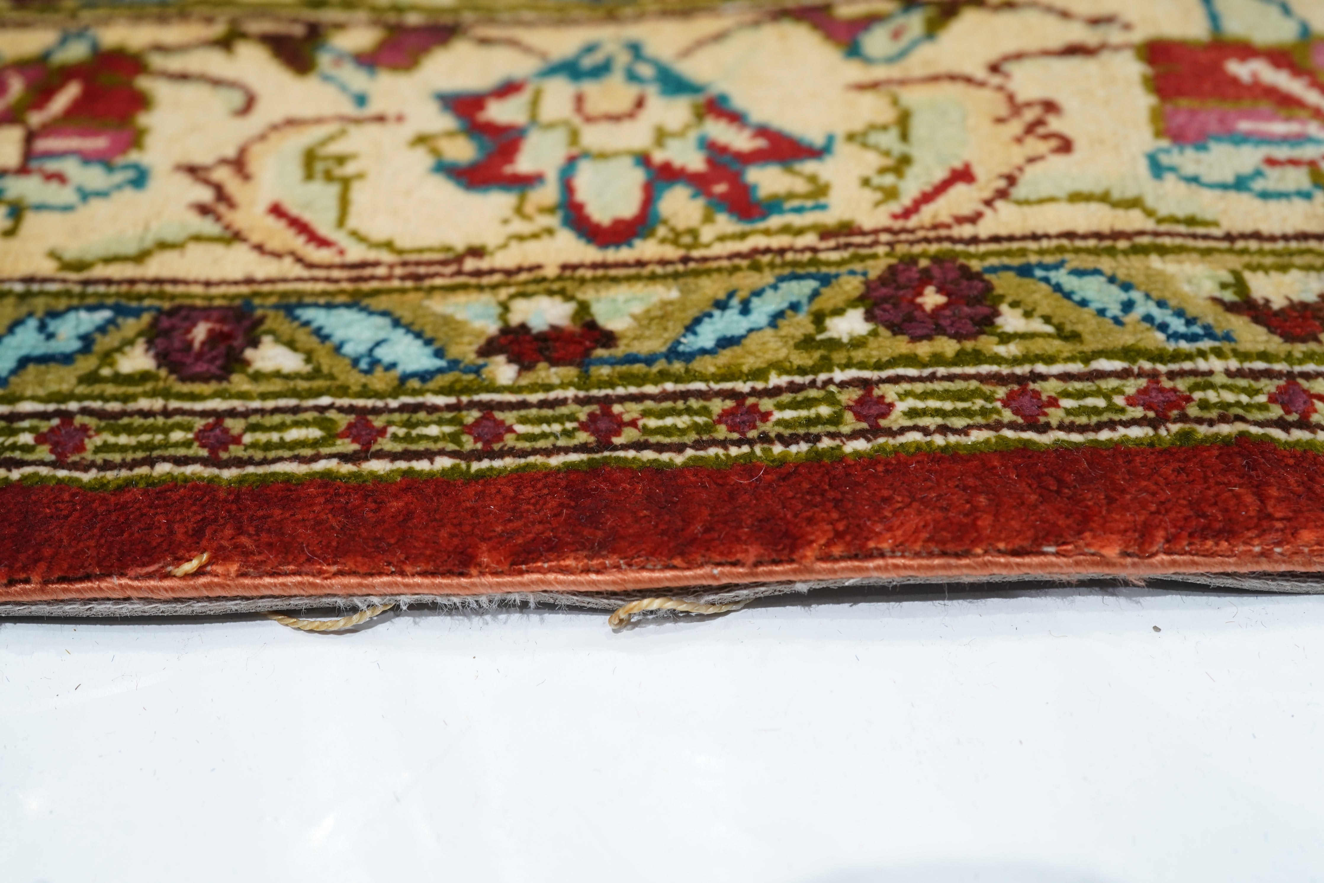 Fine  Silk Qum Rug 2'3'' x 6'8''